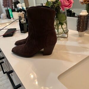 Lucky brand Brown Suede Ankle Boots